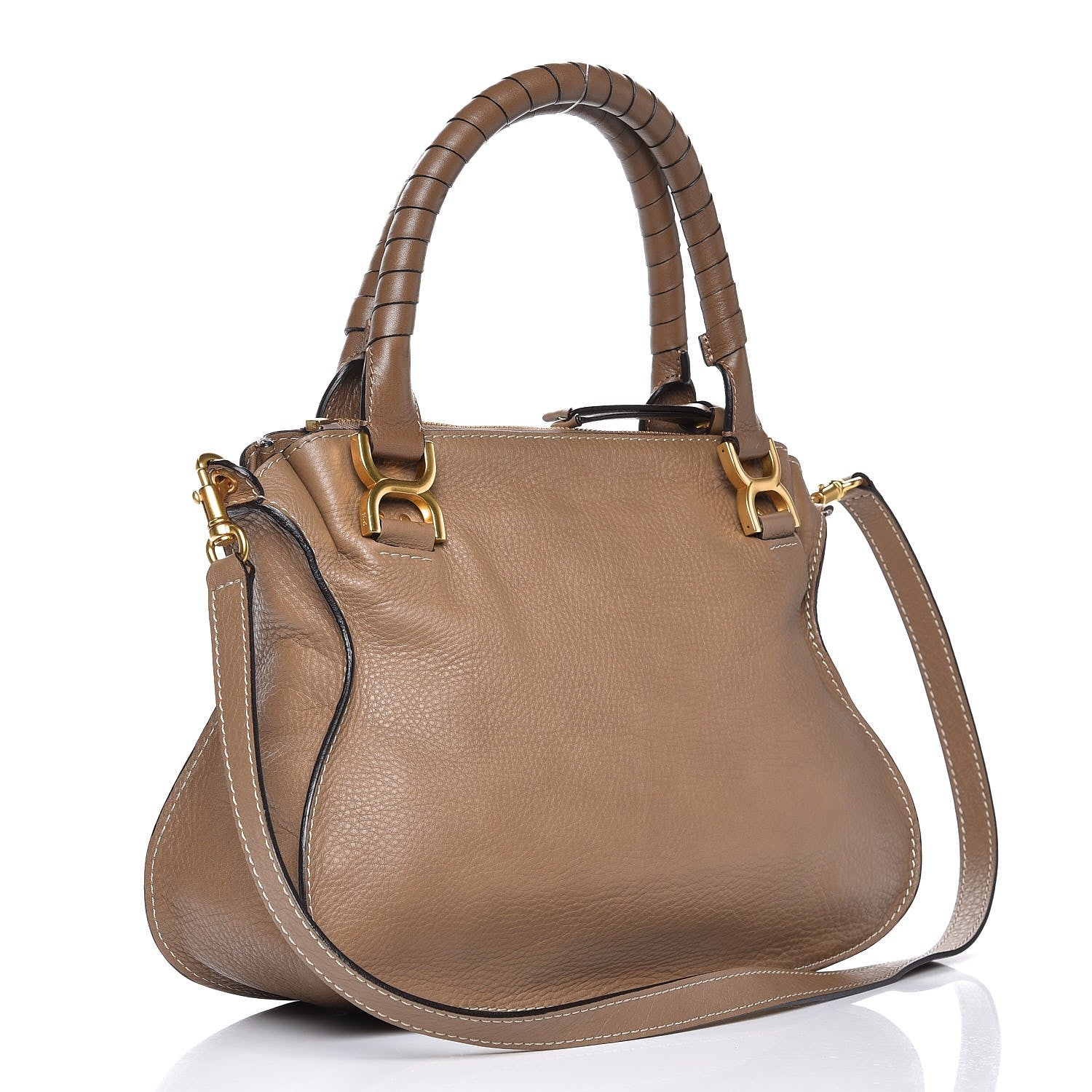 Chloe Calfskin Medium Marcie Satchel Nut 4 of 12