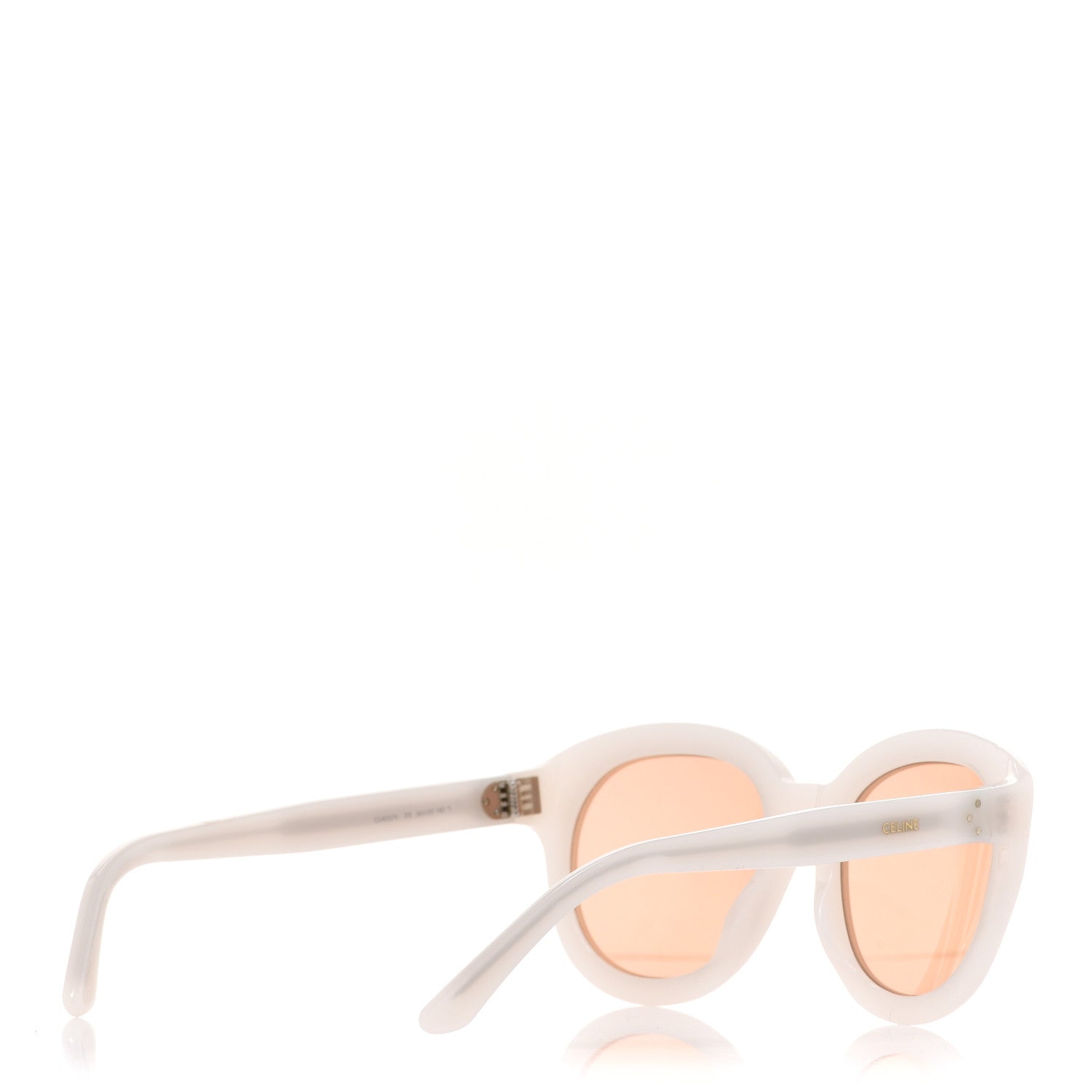 Celine Acetate Round Sunglasses CL40071I White 4 of 6