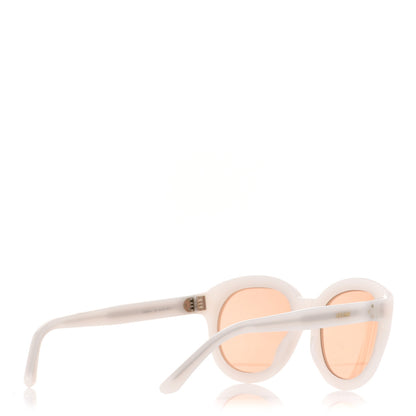 Celine Acetate Round Sunglasses CL40071I White 4 of 6