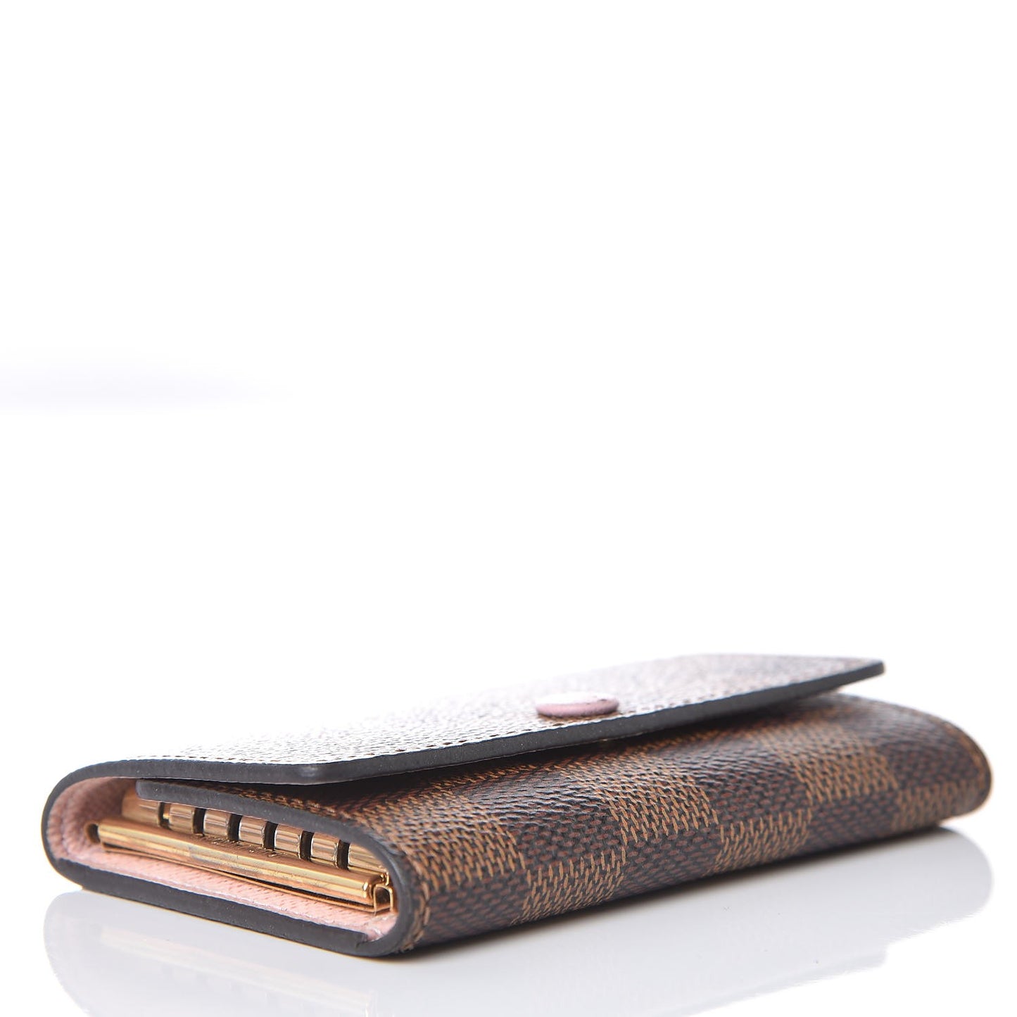 Damier Ebene Multicles 6 Key Holder Rose Ballerine