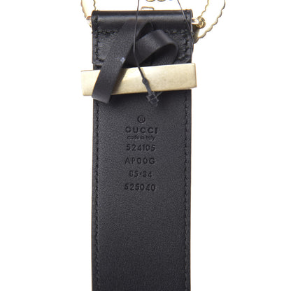 Gucci Moon Calfskin Torchon Double G 40mm Belt 85 34 Black 3 of 7