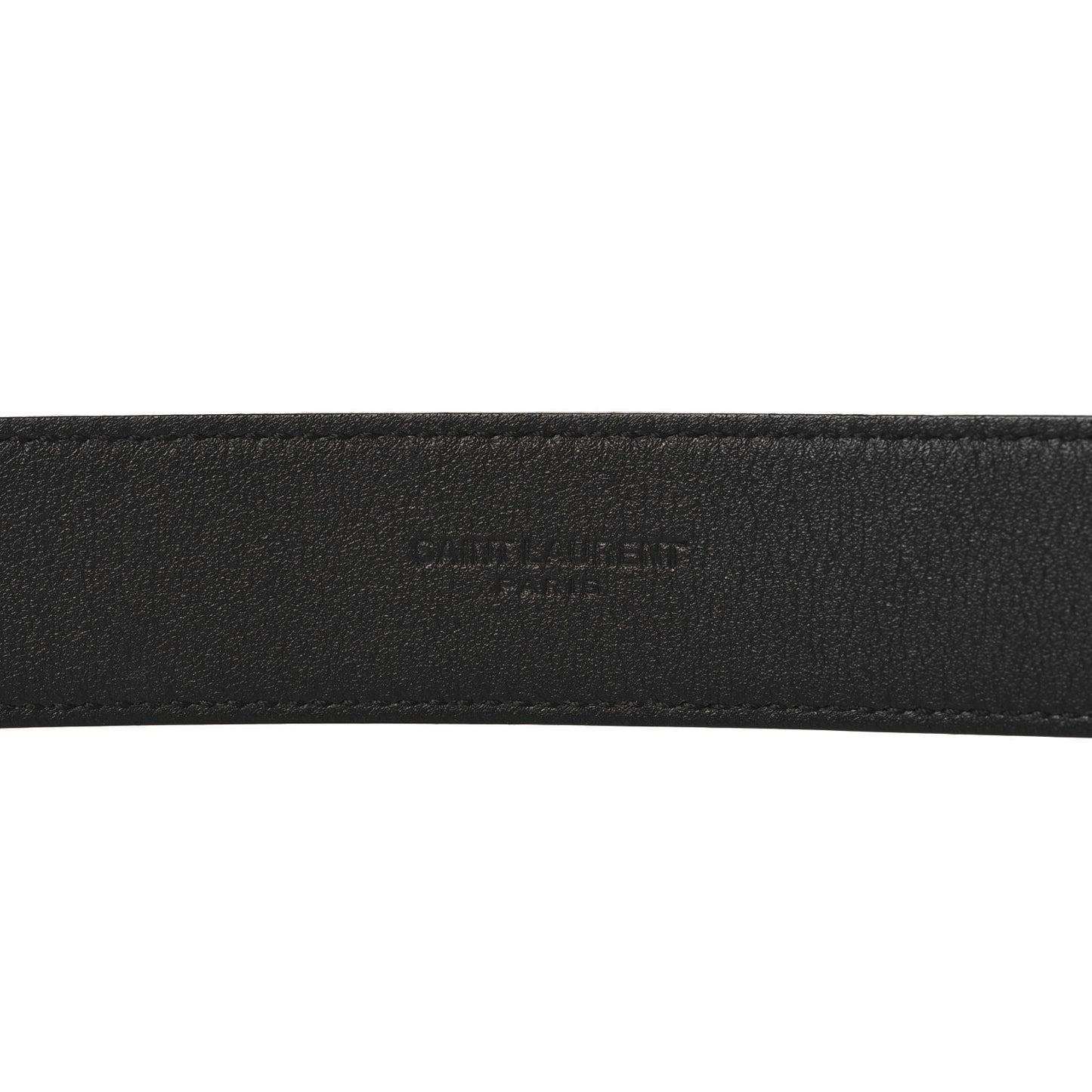 Grained Calfskin Monogram Cassandre Square Buckle Belt 70 28 Black