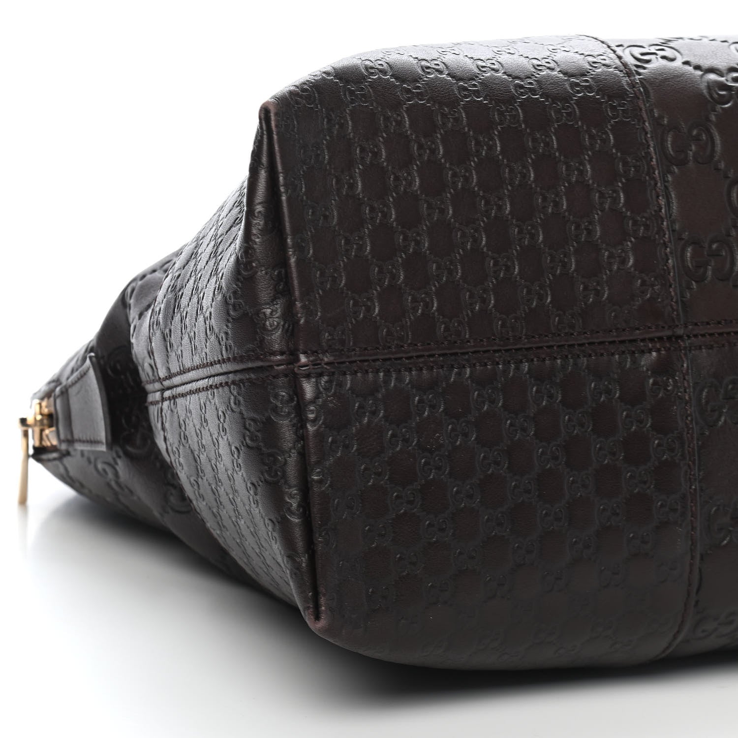Gucci Guccissima Medium Bree Shoulder Bag Chocolate 8 of 9