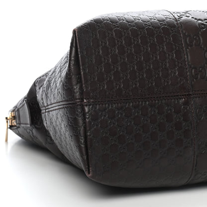 Gucci Guccissima Medium Bree Shoulder Bag Chocolate 8 of 9