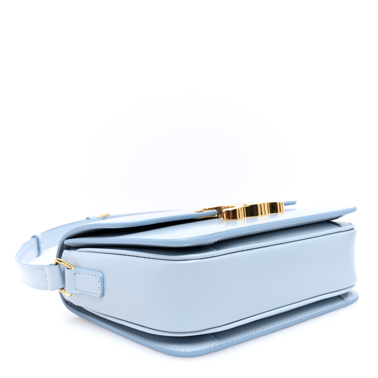 Celine Shiny Calfskin Teen Triomphe Pale Blue 4 of 9