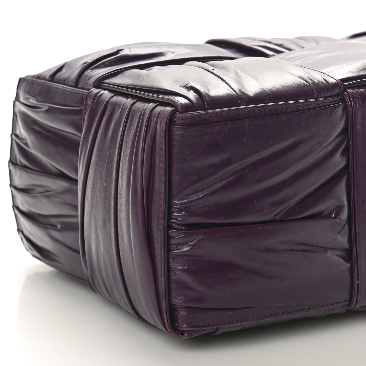 Foulard Intrecciato Pleated Medium Arco Tote Dark Mystic