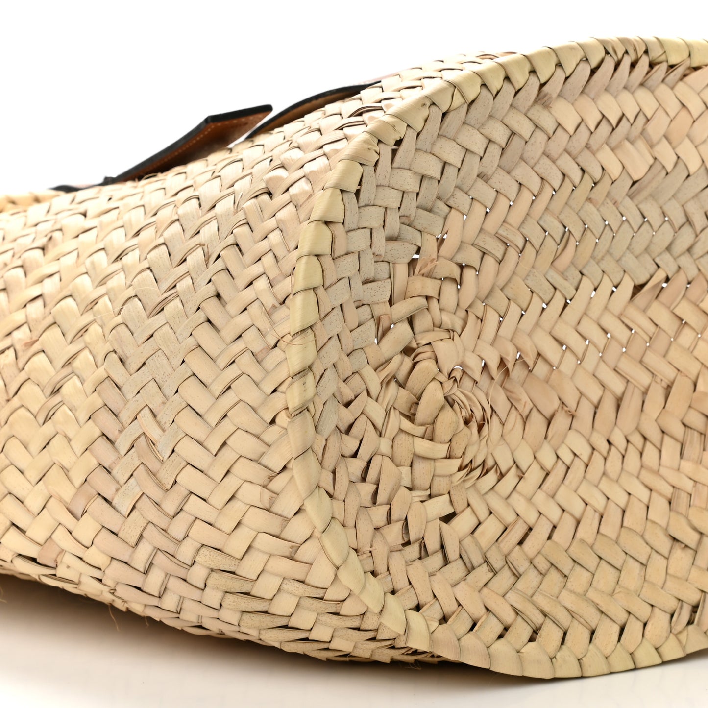 Raffia Basket Tote Bag Natural Tan