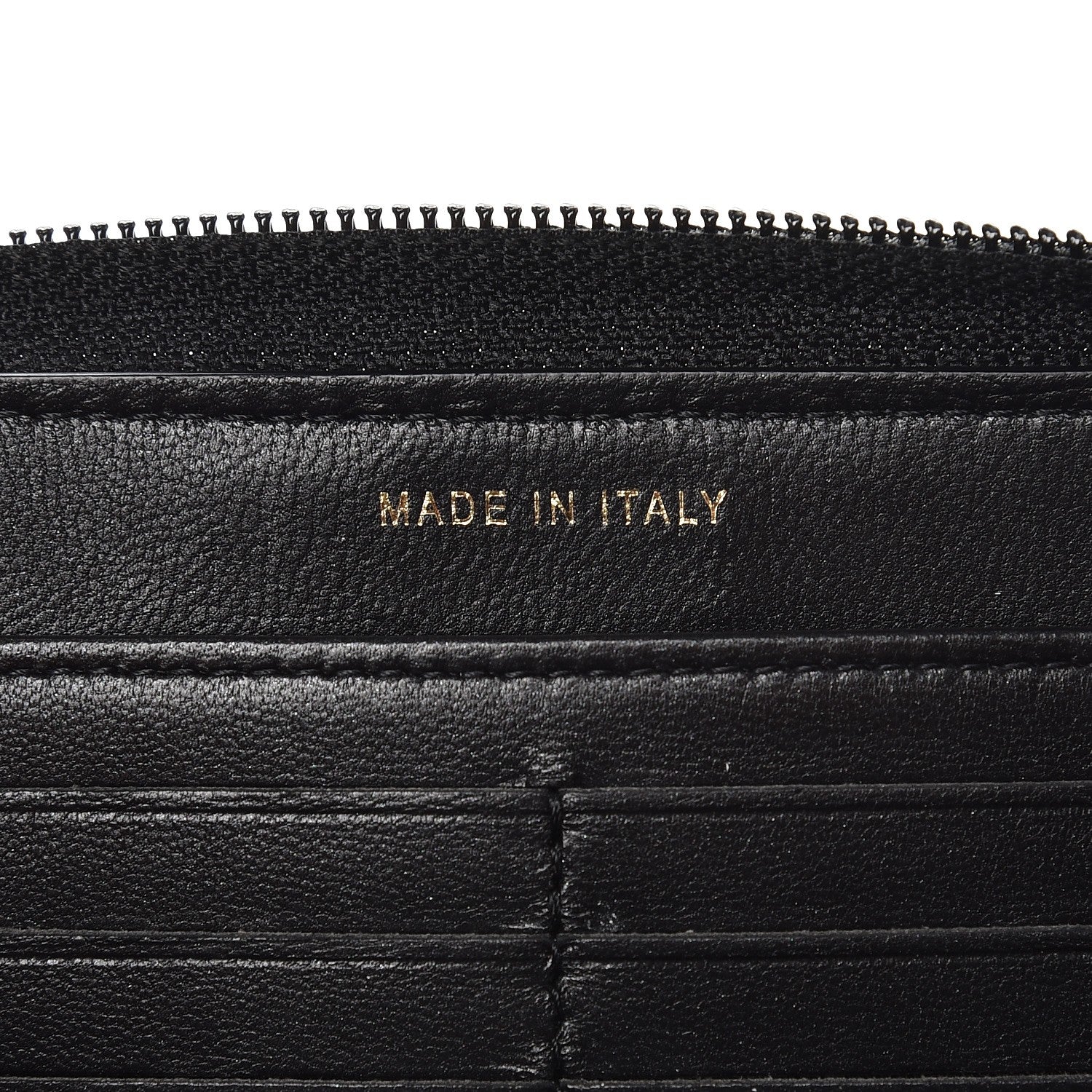 Chanel Glazed Calfskin Boy Zip Around Wallet Black 6 of 9