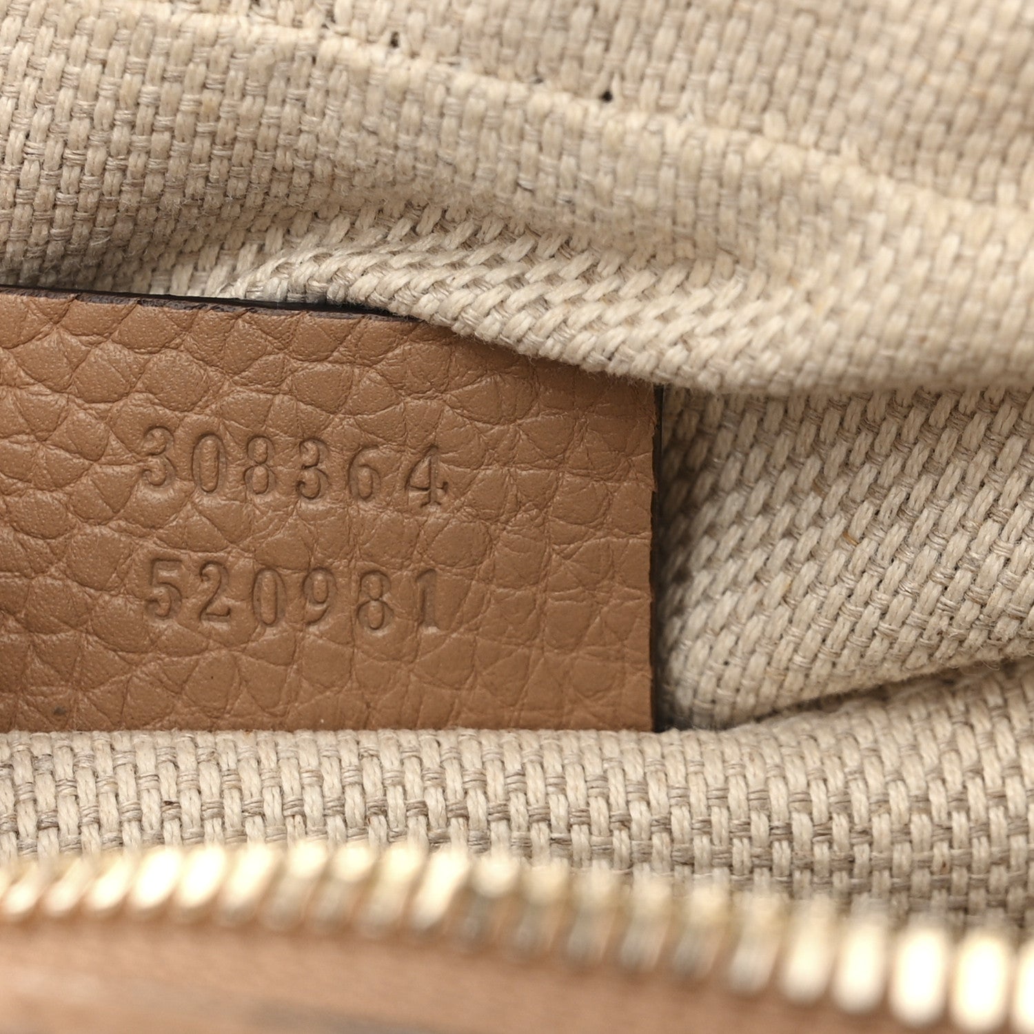 Gucci Pebbled Calfskin Small Soho Disco Bag Camelia 7 of 12