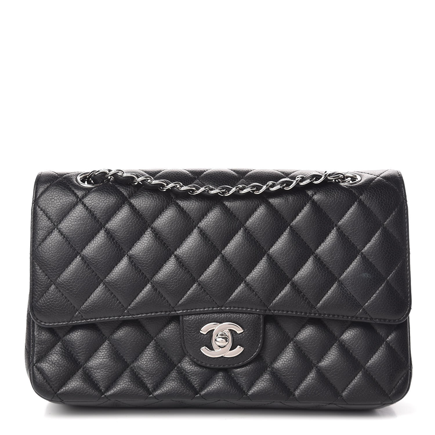 Chanel Caviar Quilted Medium Double Flap Black 1 of 10