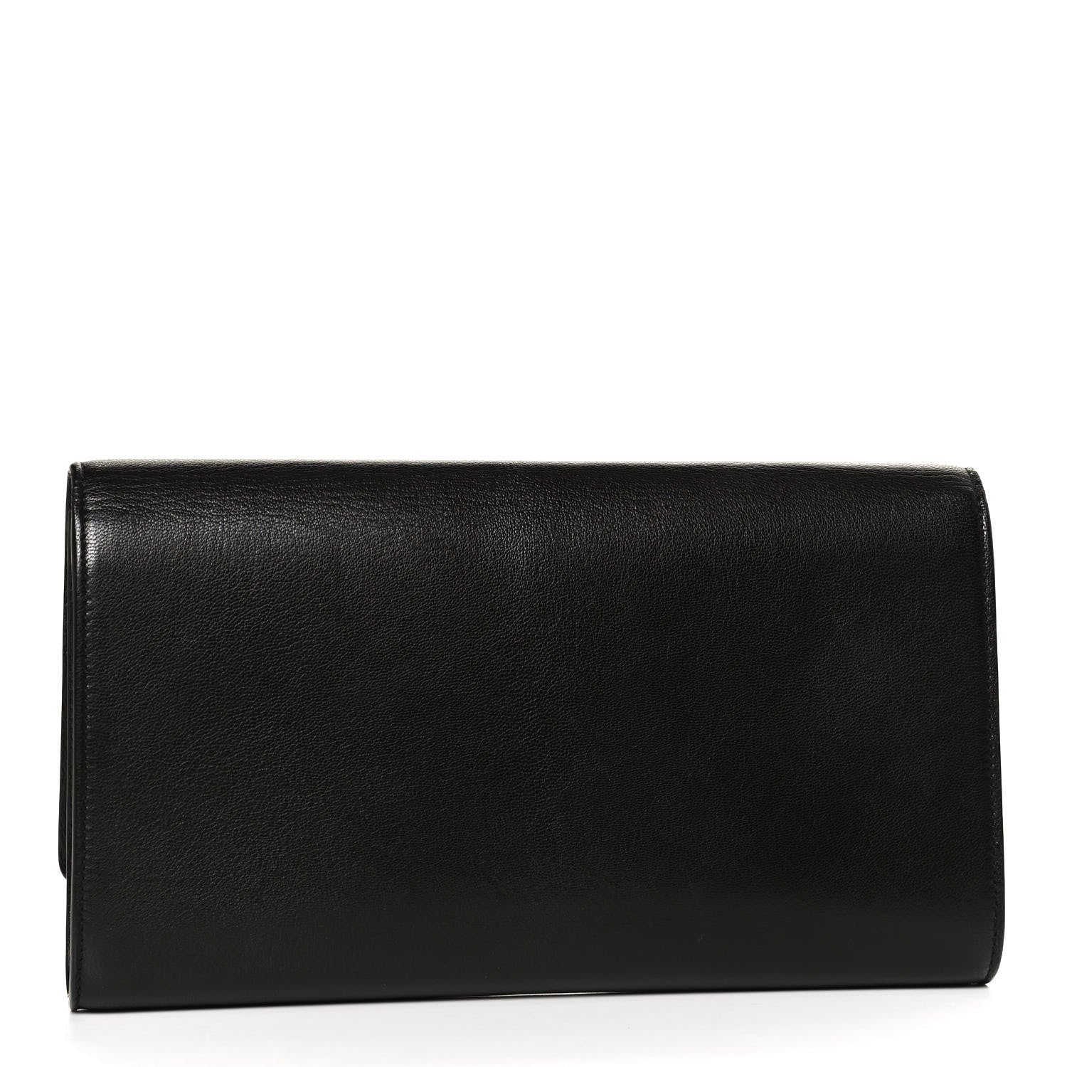 Saint Laurent Calfskin Monogram Large Belle De Jour Clutch Black 3 of 9