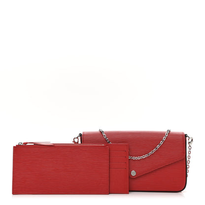 Louis Vuitton Epi Pochette Felicie Coquelicot 1 of 11