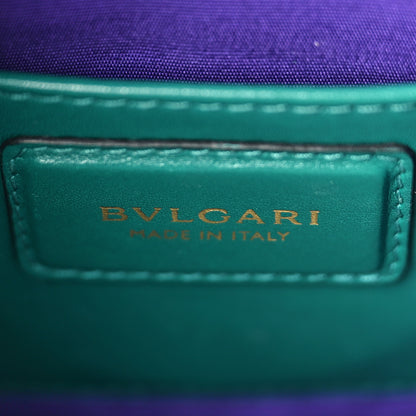 Bulgari Calfskin Small Serpenti Forever Snake Strap Crossbody Bag Emerald Green 7 of 12