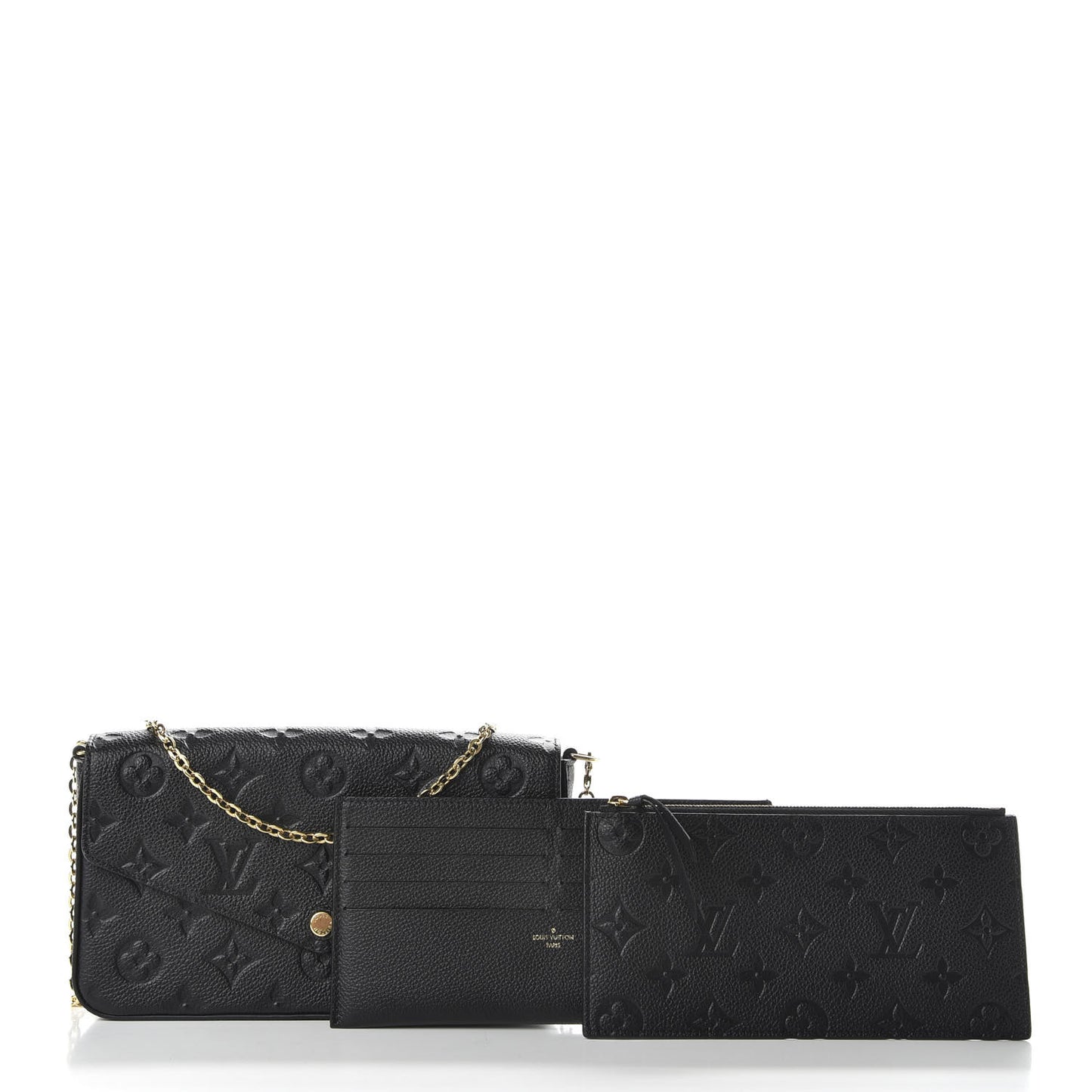 Empreinte Pochette Felicie Chain Wallet Black