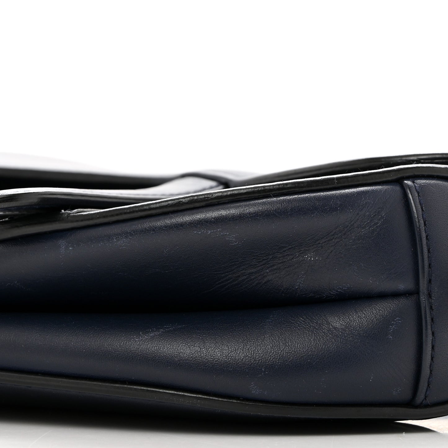 Calfskin Mini Saddle Bag Blue