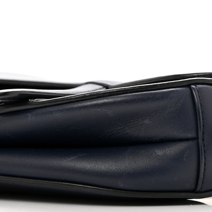 Christian Dior Calfskin Mini Saddle Bag Blue 10 of 10