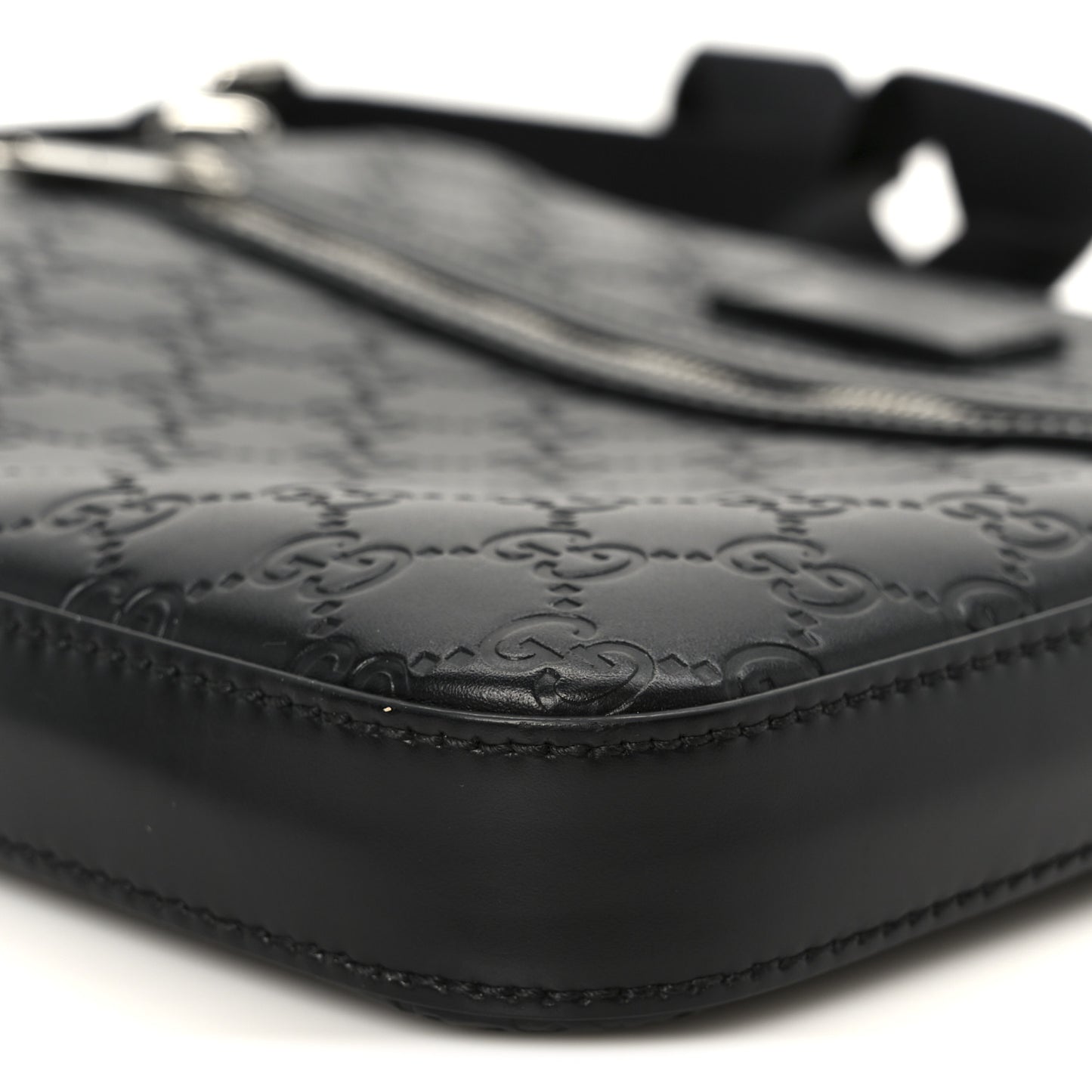 Guccissima Signature Small Messenger Bag Black