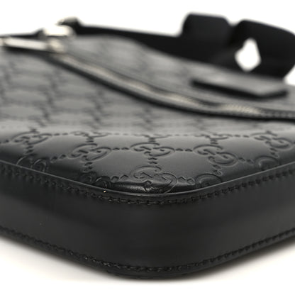 Gucci Guccissima Signature Small Messenger Bag Black 11 of 11