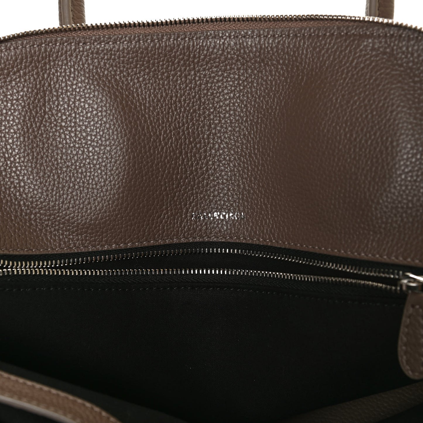Calfskin Ville Top Handle Bag Mink Grey