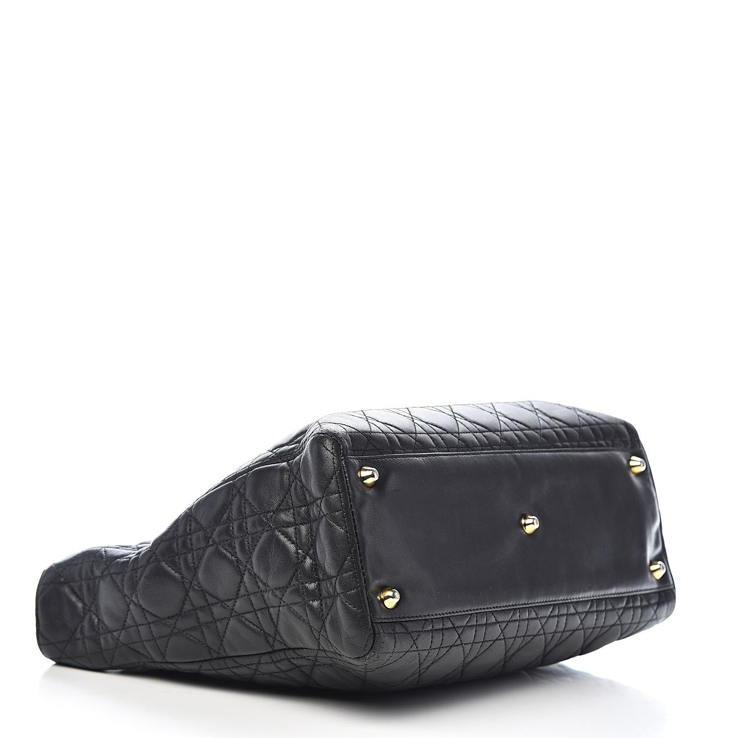 Christian Dior Lambskin Cannage Large Lady Dior Black 4 of 11