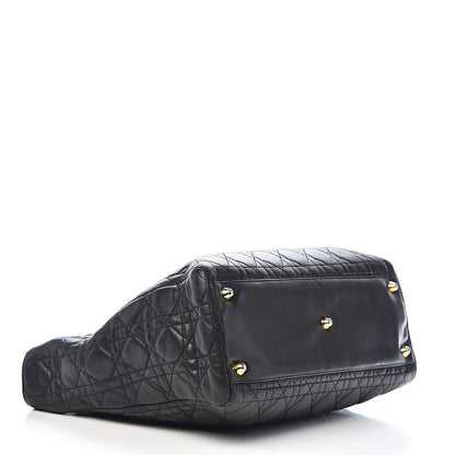 Christian Dior Lambskin Cannage Large Lady Dior Black 4 of 11
