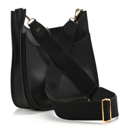 Hermes Taurillon Clemence Evelyne III PM Black 3 of 10