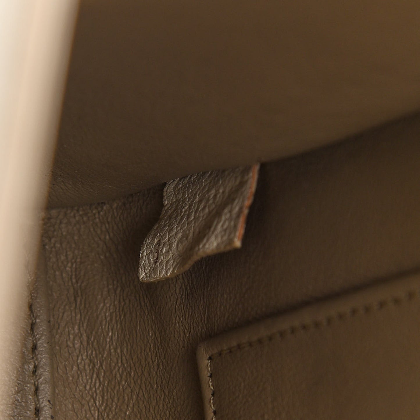 Drummed Calfskin Nano Luggage Ivory