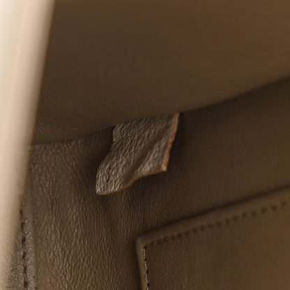 Celine Drummed Calfskin Nano Luggage Ivory 7 of 20