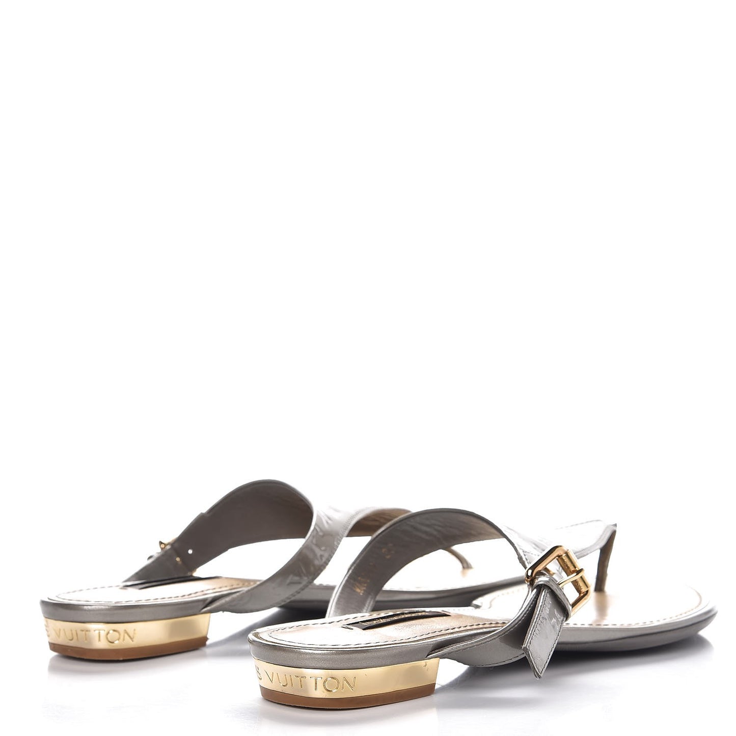 Vernis No Doubt Thong Sandals 39 Gris Art Deco