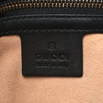 Gucci Calfskin Matelasse Medium GG Marmont Shoulder Bag Black 6 of 9