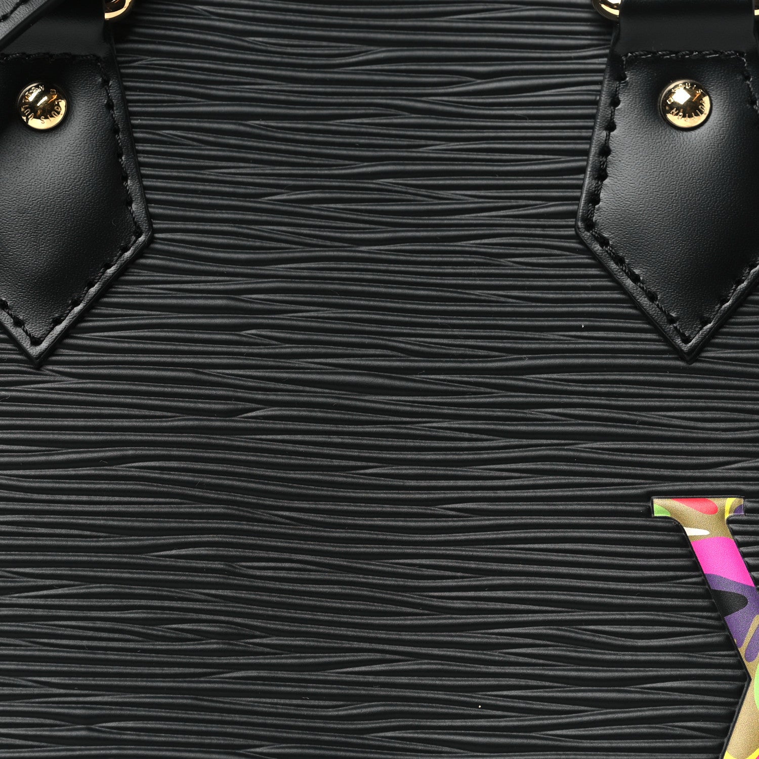 Louis Vuitton LV X TM Epi Alma BB Black 7 of 10