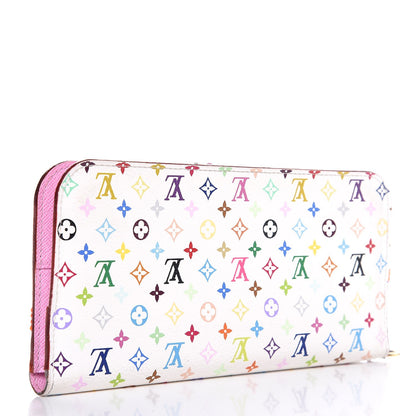 Louis Vuitton Monogram Multicolor Insolite Wallet White Litchi 3 of 8