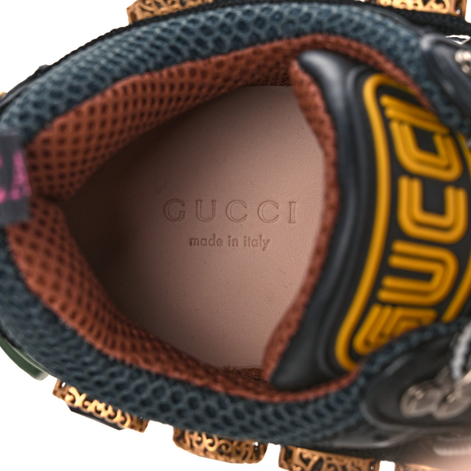 Gucci X SEGA Mesh Suede Calfskin Removable Crystals Flashtrek