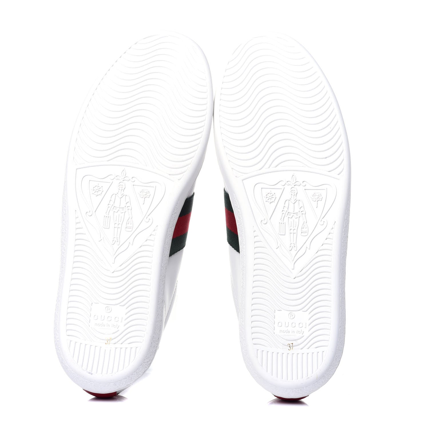 Gucci Calfskin Web Cherry Embroidered Womens Ace Sneakers 37 White 5 of 9