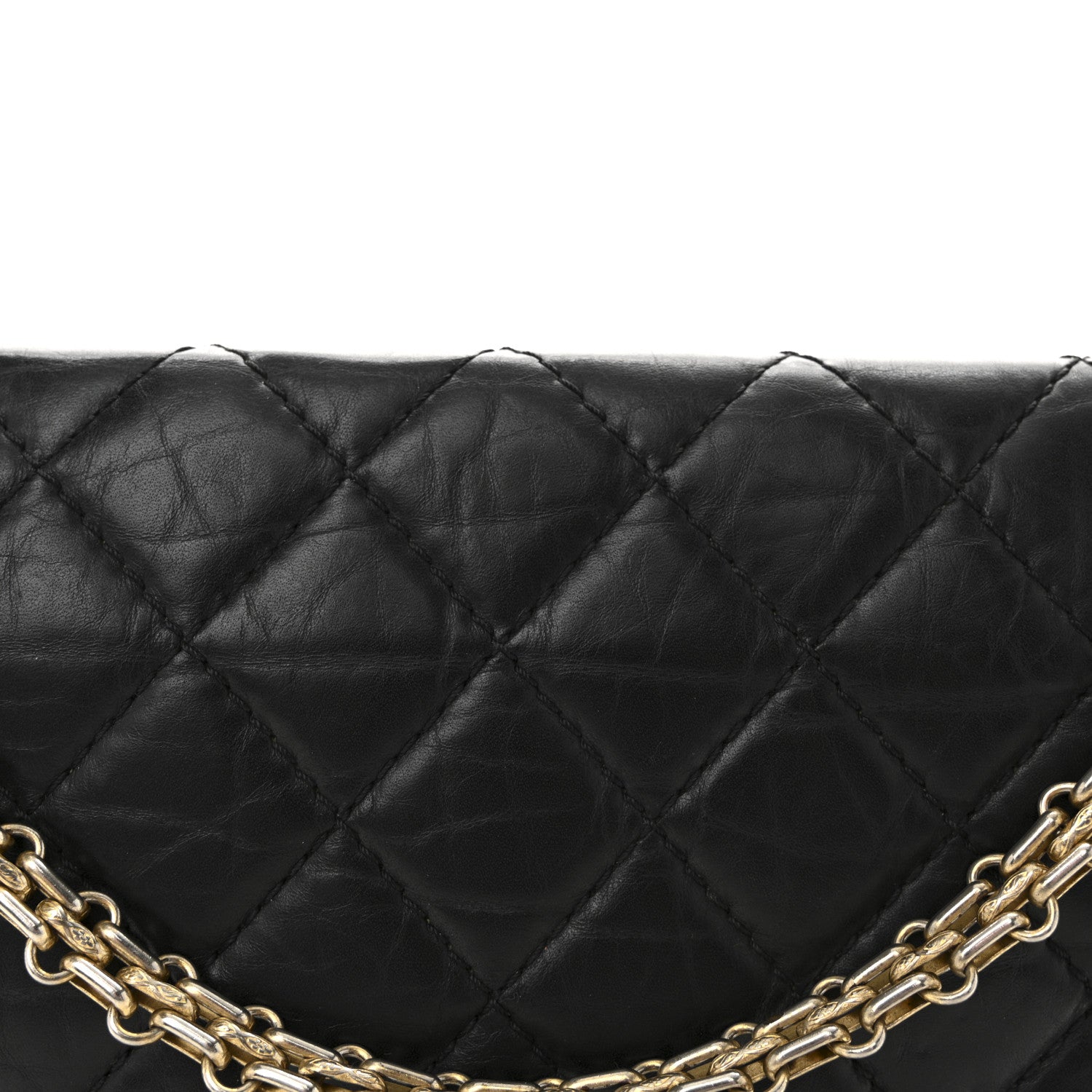 Chanel Aged Calfskin Quilted 2.55 Reissue 226 Flap Black 8 of 10
