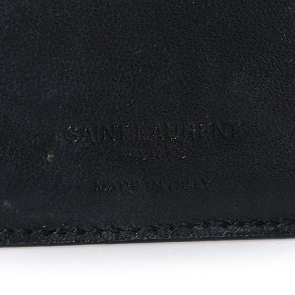 Saint Laurent Lacquer Ayers Fragments Bi-Fold Zipped Wallet  Rose Brown 7 of 10