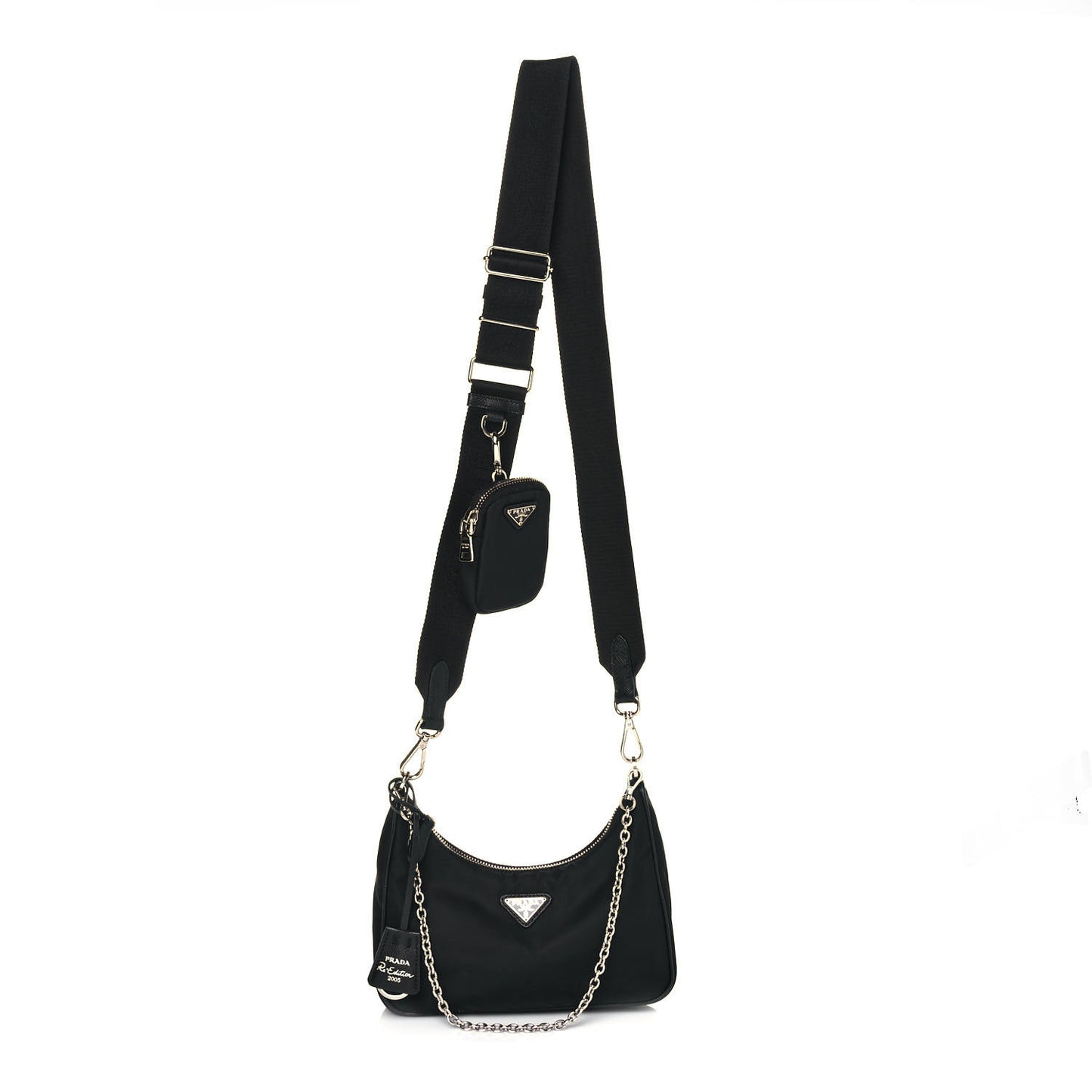 Nylon Re-Edition 2005 Shoulder Bag Black