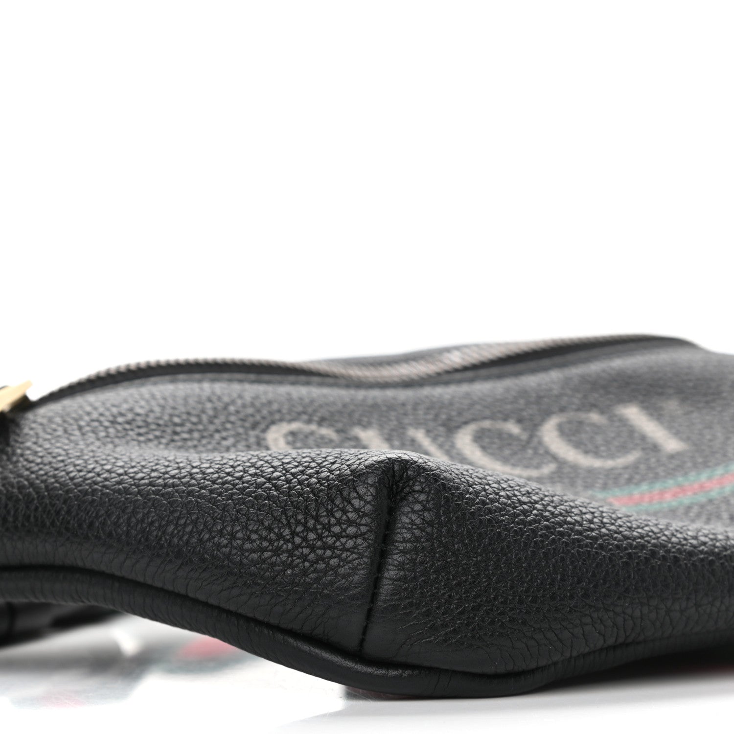 Gucci Grained Calfskin Small Logo Belt Bag Black 9 of 11
