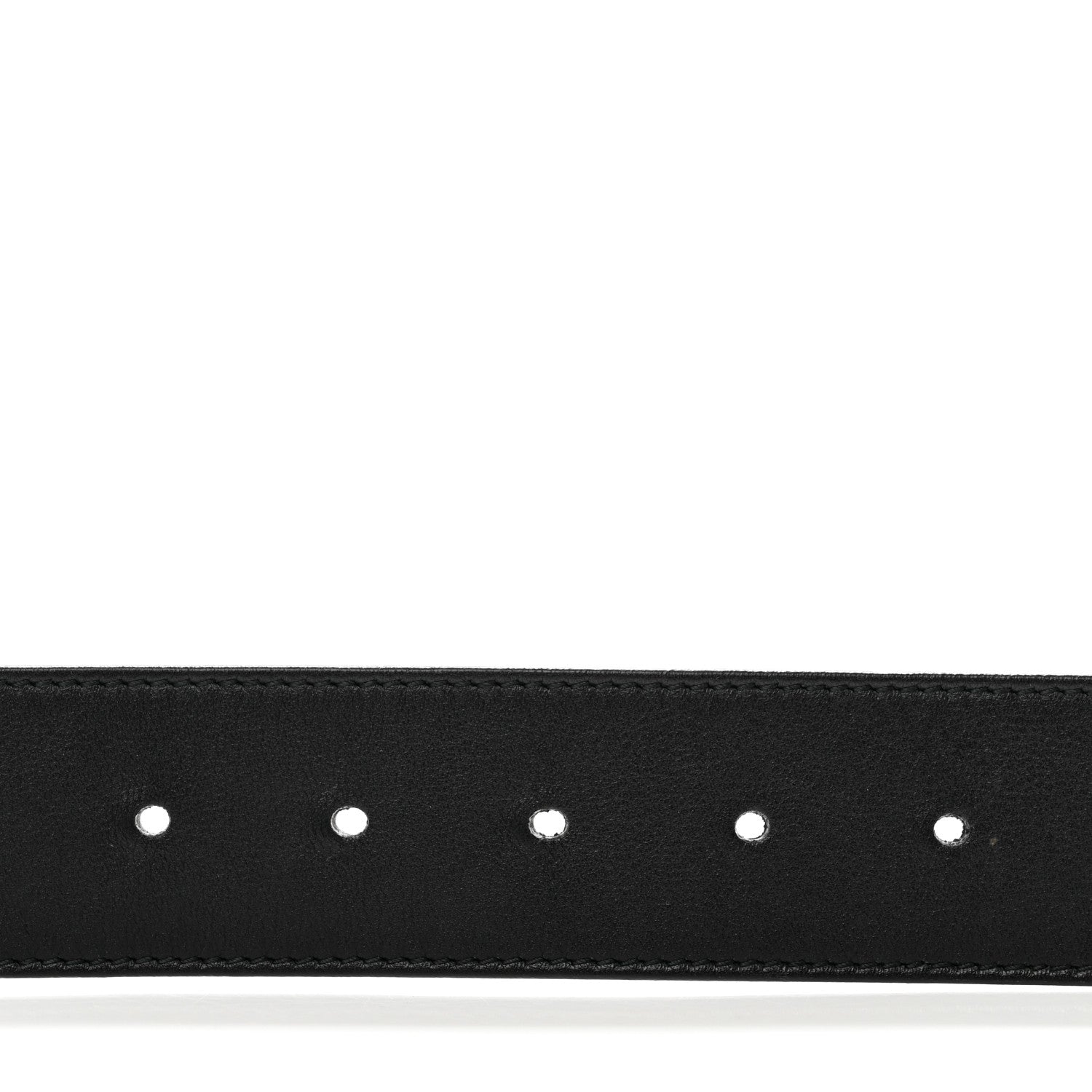 Gucci Moon Calfskin Pearl Double G 40mm Belt 85 34 Black Cream 4 of 5