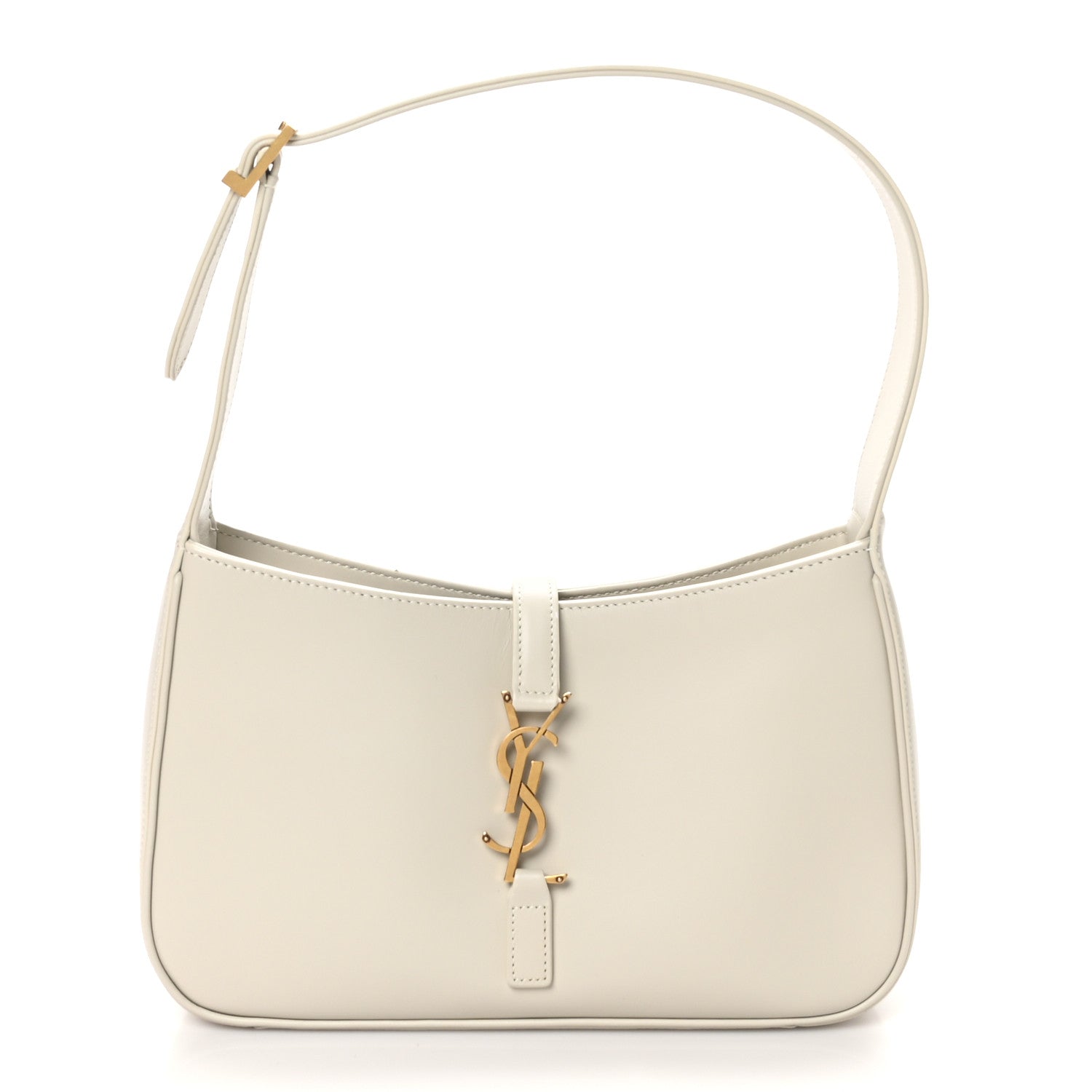 Saint Laurent Smooth Calfskin Le 5 A 7 Hobo Blanc Vintage 1 of 9