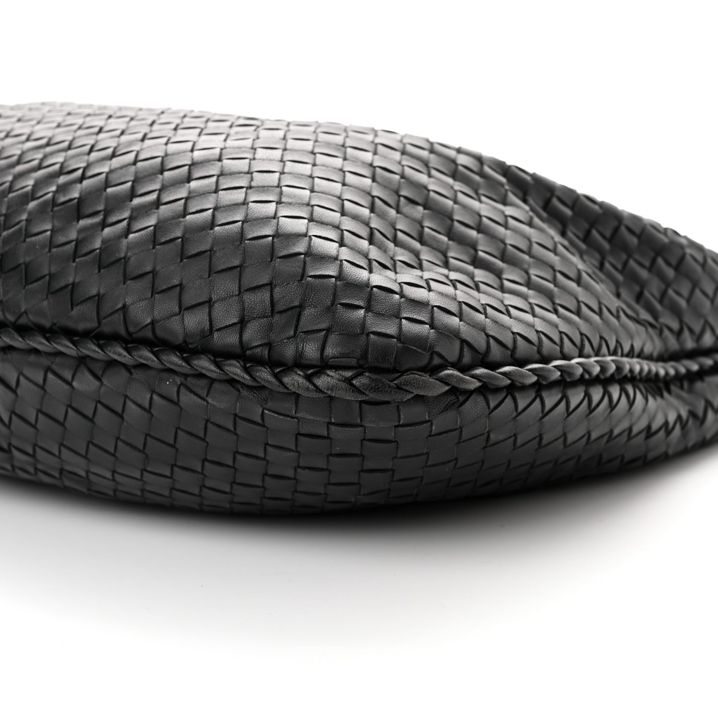 Nappa Intrecciato Large Veneta Hobo Black
