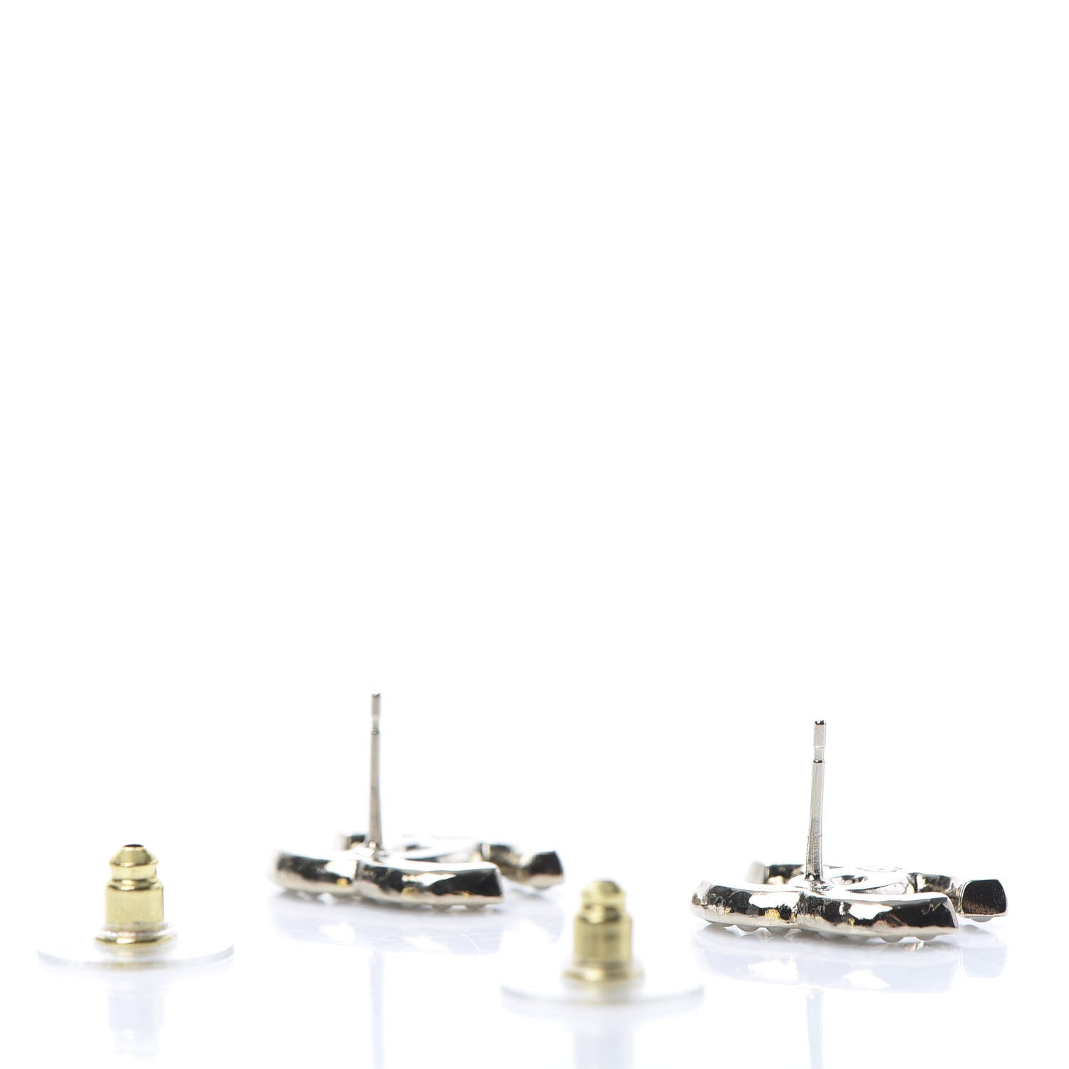 Chanel Pearl CC Earrings Gold 3 of 5