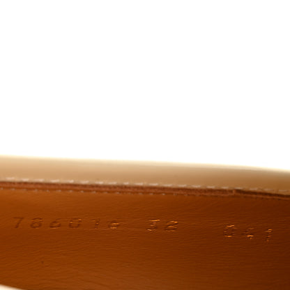 Gucci Vitello Vernice Soft Womens Jordaan Loafers 38 New Ivoire 7 of 10