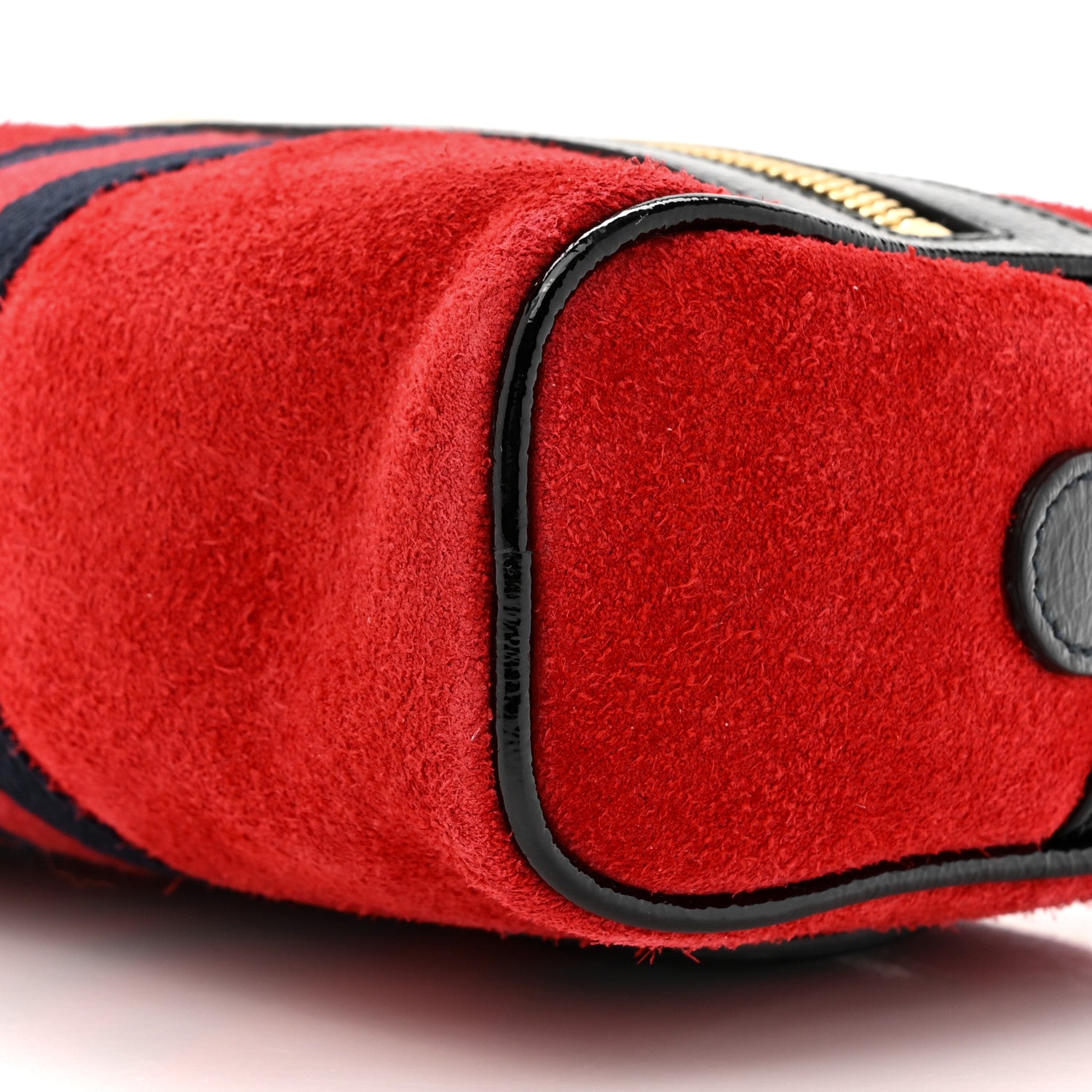 Gucci Suede Small Ophidia Belt Bag 85 34 Hibiscus Red 9 of 10