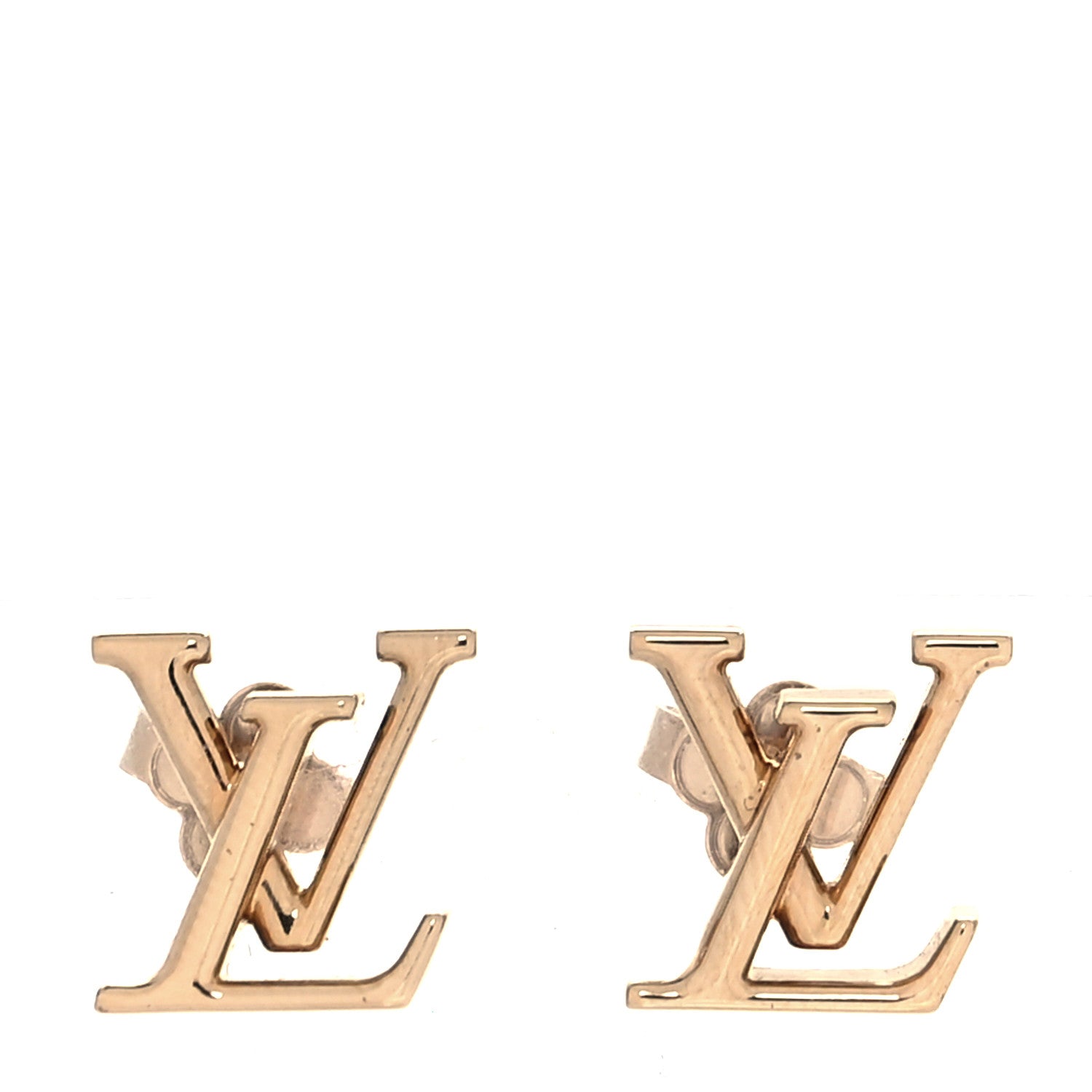 Louis Vuitton Metal LV Iconic Earrings Gold 1 of 5