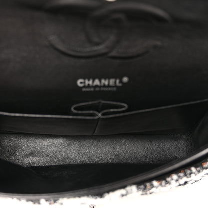 Chanel Tweed Quilted Medium Double Flap Black 5 of 12