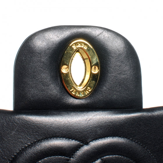 Lambskin XL Jumbo Flap Black