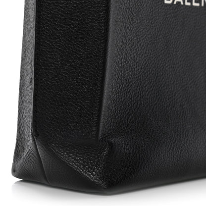 Balenciaga Calfskin Logo Small Shopping Black 13 of 14