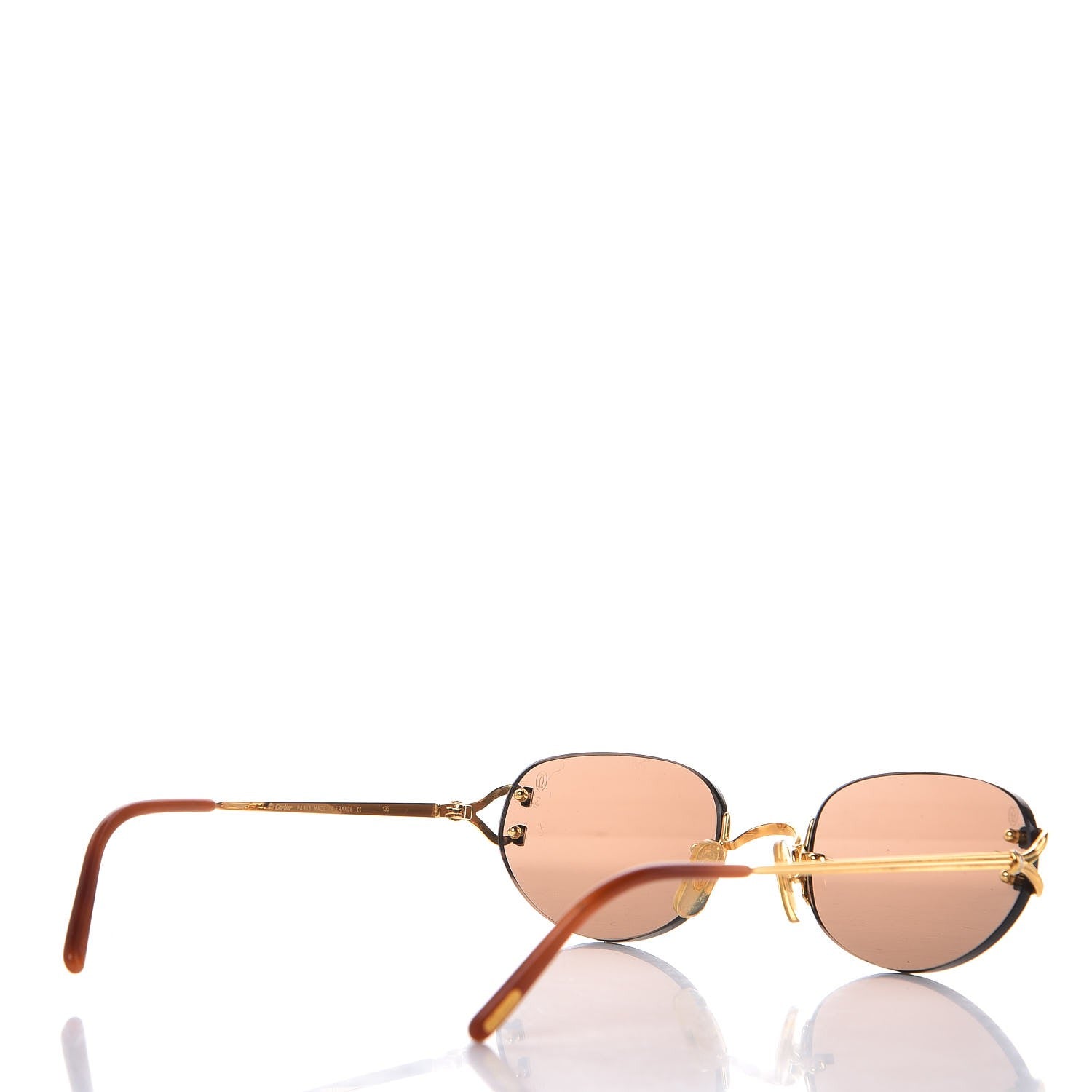 Cartier Rimless Sunglasses Gold 4 of 7