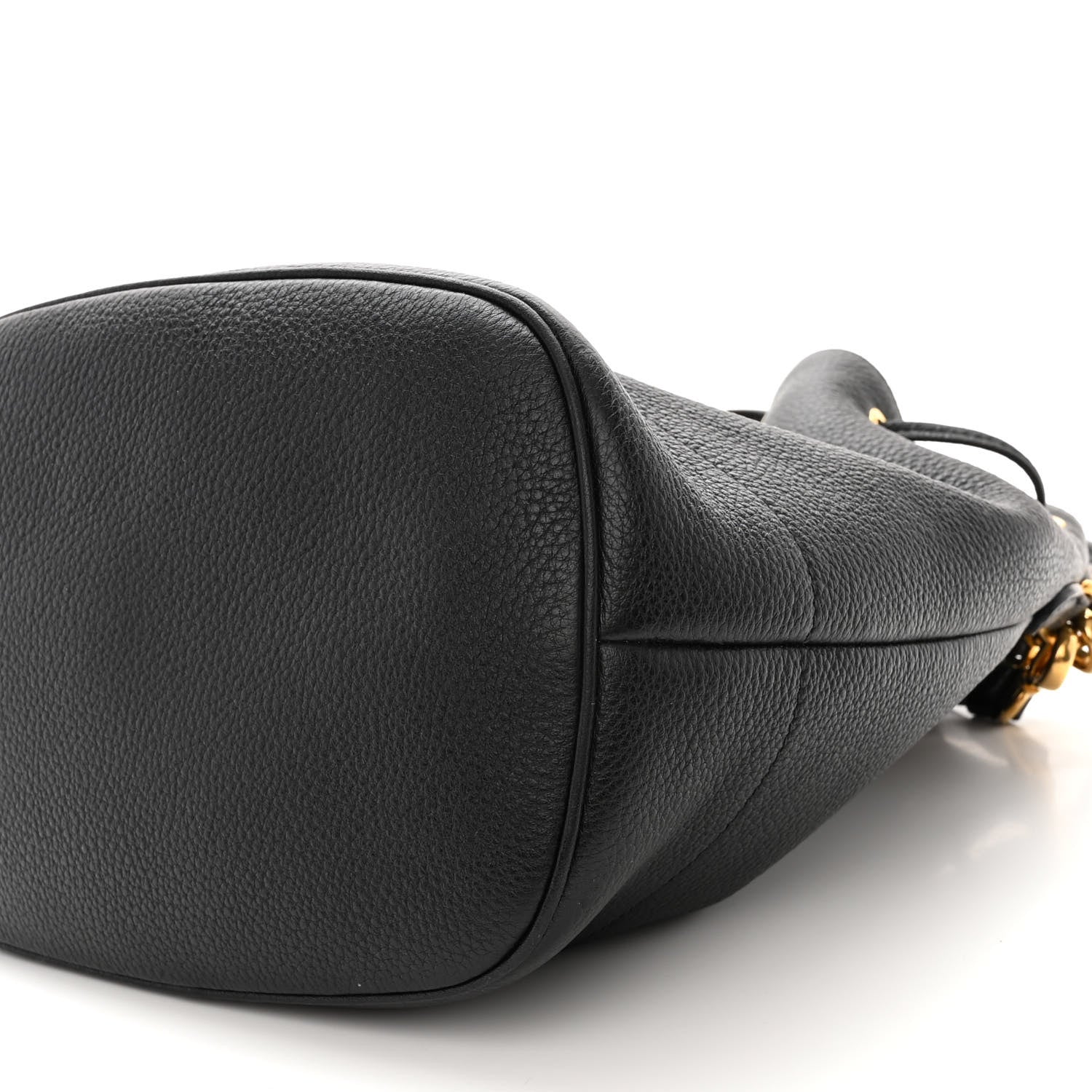Prada Vitello Daino Bucket Bag Black 12 of 12